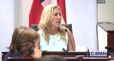 Justice served when Marjorie Taylor Greene got caught lying when the court provided evidence against her