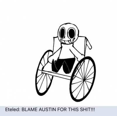 I made a fuckin meme out of that one comment from the image of Eteled in a wheelchair