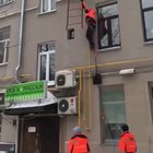 To climb a ladder.