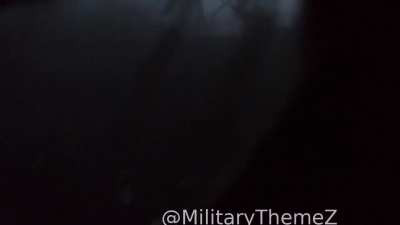 RU POV: Two Ukrainian soldiers receives the impact of an explosion, and then retreats from their position. Stepovoye, Donetsk