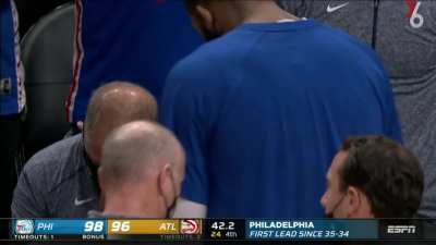 [Highlight] Embiid caps off a 7-0 run with a pull up jumper to give the Sixers a 2 point lead with 42 seconds left in regulation.