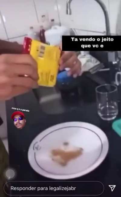 Ele tá múito drogado