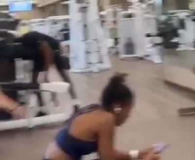 Camila working out 