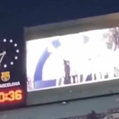 A satisfying video from the Camp Nou last night