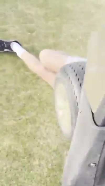 Don't try this on the golf course: