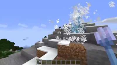 I made a trident that leaves a wind tunnel wherever it flies!
