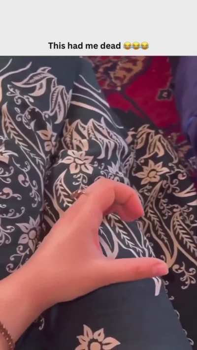 Trying to do this trend with her husband.