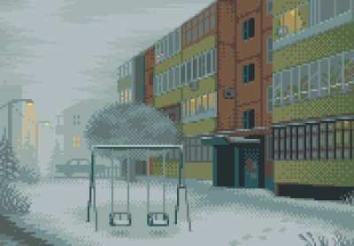 Stillness Before the Storm, Me, Pixel art, 2021