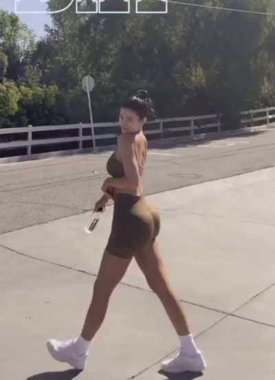 walking past