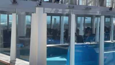 A passenger on a cruise freaking out over Swastika tattoo