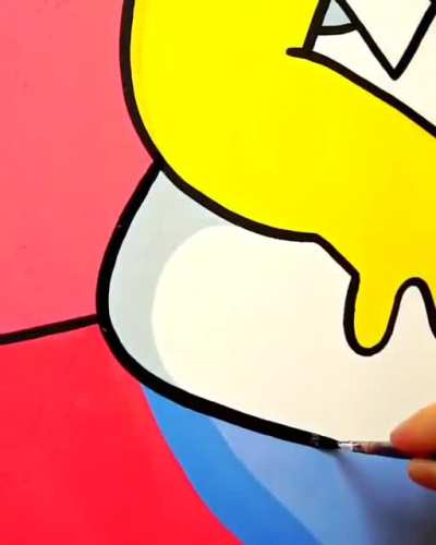 Artist's skill with the brush makes it look effortless.