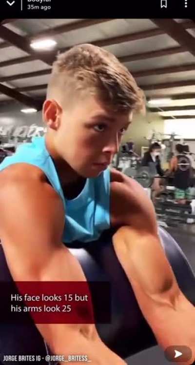 He looks 20-teen