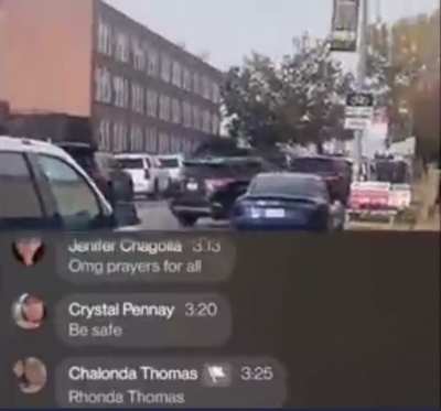 Gunfire and screams can be heard in a video taken by a parent outside of Central VPA High School as an active shooter situation unfolded this morning | 3 people were killed in the shooting and 8 others injured. The suspect is among those killed.