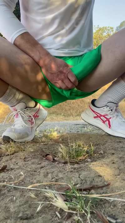 You catch me on the trail like this...what do you do?