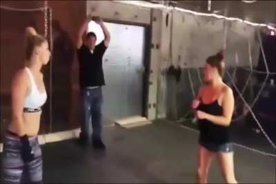 girls having fun