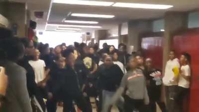 Teacher teaches students to dance '' Thriller ''. This happened in 2019 before quarantine!