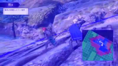 This Dimitri slides down the hill through sheer force of anger alone