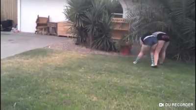 Nice Fight from two strong women, Brunette should have put her “fat cellulite ass” right on her face and made her smell all of her stench for that rude insult