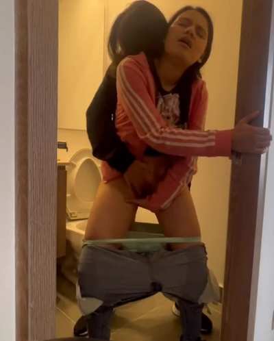 desi lesbians having fun in toilet