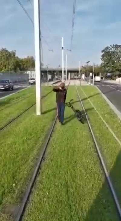 fighting a trolley