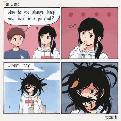this is the only reason I tie my hair up tbh