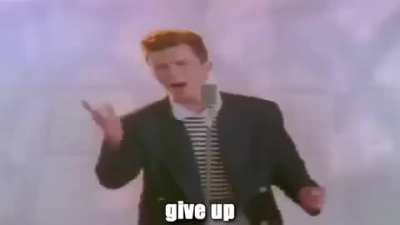 He gave up