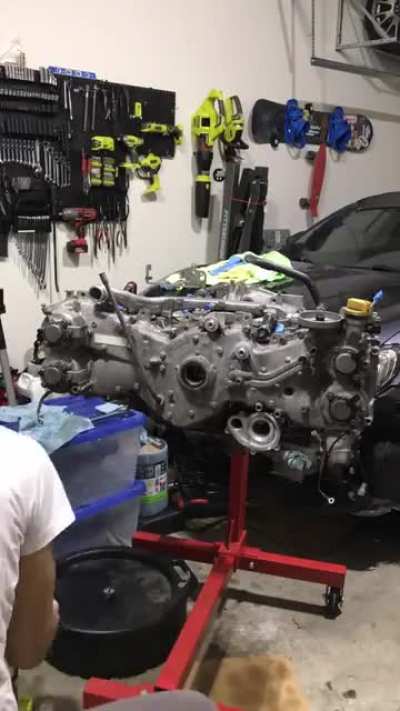 I don’t think this counts as technically “rebuilding” the engine, more like putting it back together? Probably took about 50 hours over three weeks to complete, since it was my first (and hopefully last) time doing something this intensive.
