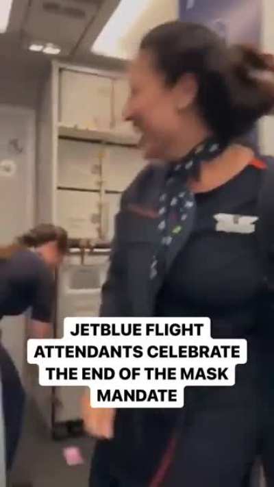 JetBlue flight attendants react to lifting of mask mandates