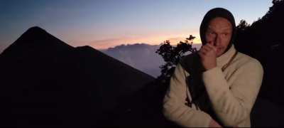 The man successfully predicted volcano eruption