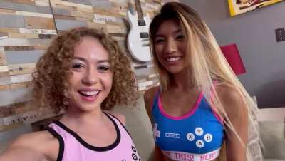 🟣 two cuties 🟣 Clara Trinity & Allie Addison by RealJamVR