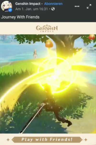 Saw this genshin ad on fb. Its canon bois