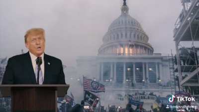Trump's speech gets interrupted at the Capitol