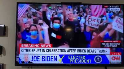 CNN airs “Fuck Donald Trump” chants