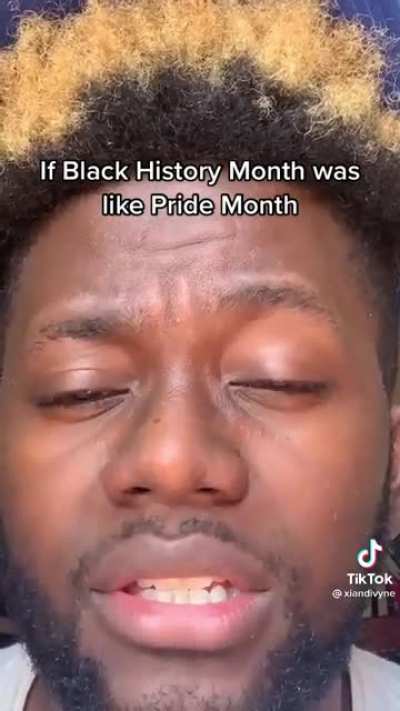 If black history month was like pride month