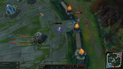 Towerdived and got a decent triple kill. What follows after was probably the most I've panicked during a game in recent memory