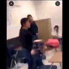 A Texas high school substitute teacher was arrested and fired after video appears to show a violent fight with a student