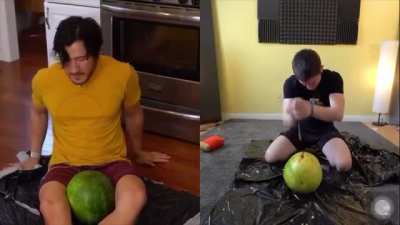 Melon Man can’t hurt you... Melon Man: