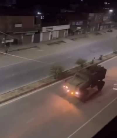 Indian Army convoy enters Imphal on 2/17 to enforce President’s rule after government collapse