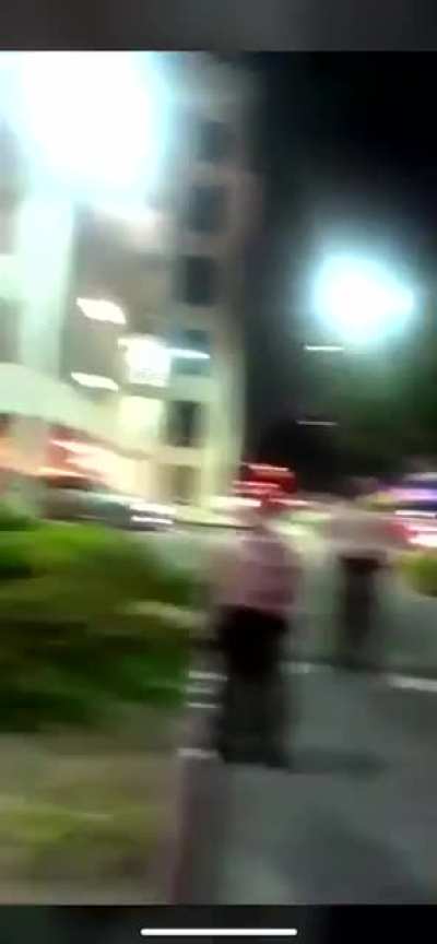 Protesters at the Hospital Where Two Shot Police Are Being Treated