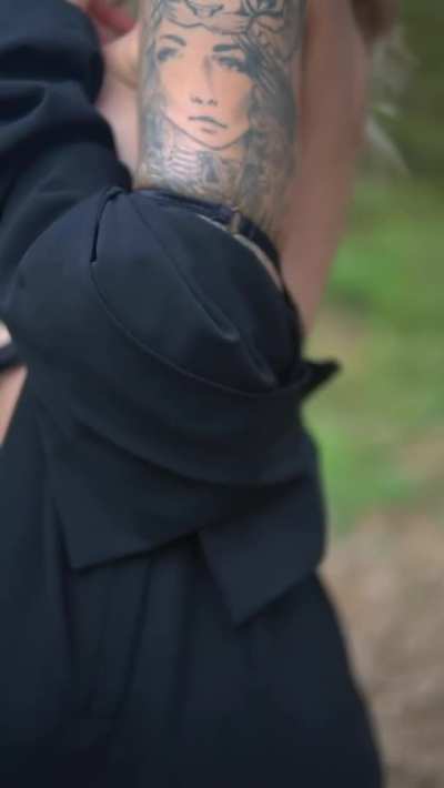 business lady undresses in the woods) I'm sure this video will gain a lot of attention)