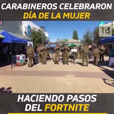 Día de la mujer: Carabineros celebran bailando Fornite (T13: 8 de marzo de 2019)