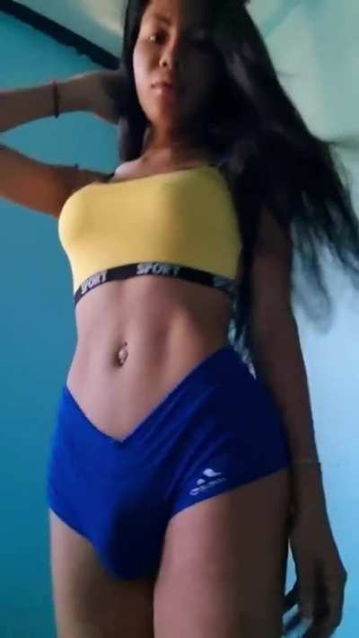 Tight Shorts Tgirl Bulge