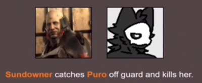 Sundowner, the destroyer of furries video version (original credits to u/Extension_Bend9460 for meme)