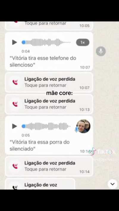 Acho que ela quer que tire do silencioso