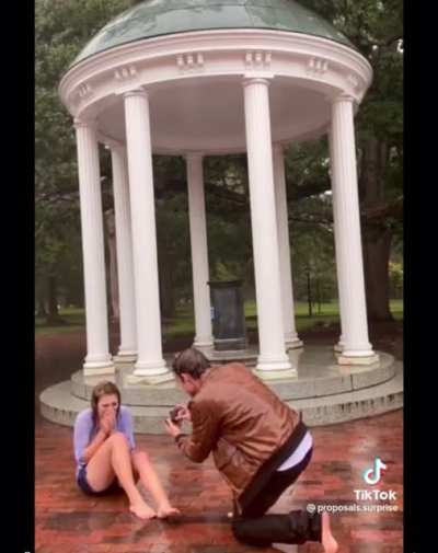 Marriage proposal.
