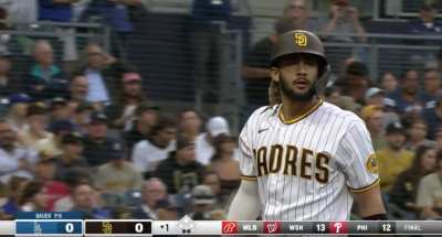 [Highlight] Bauer and Tatis share a moment after Tatis strikes out