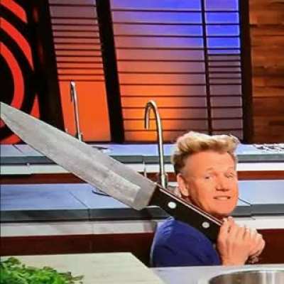 POV : you're cooking on a competition while watching gordon yelling at the others