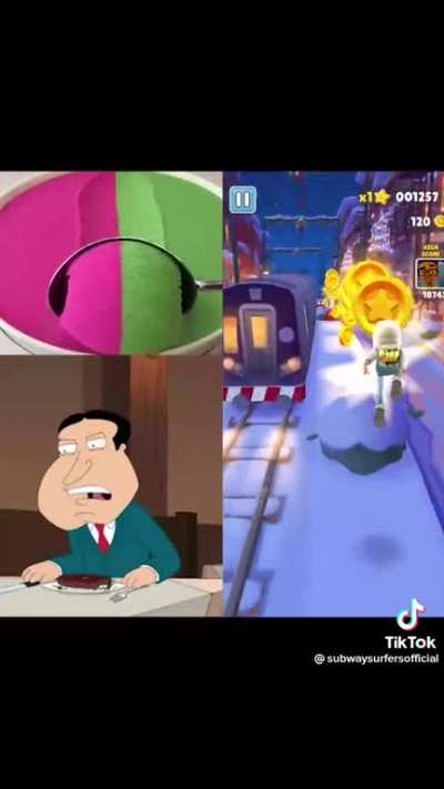 Official subway surfers TikTok page posted this