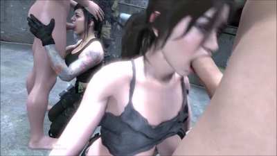 Lara And Mara Face Fuck (Scat<wbr>hachA<wbr>lter) [Tomb Raider & Call of Duty]