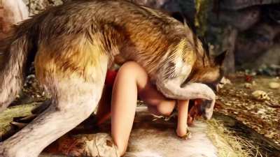 Ari and her wolf